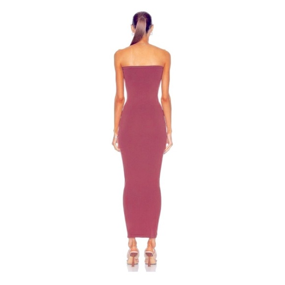 Wolford Fatal Dress Maxi Stretch Tube Dress Versatile in Magenta Hot Pink Purple - Picture 2 of 14